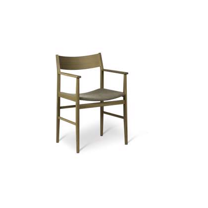 Siza Armchair White Pigmented Lacquered Oak