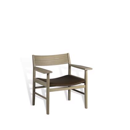 White Pigmented Lacquered Oak/ Cognac Tärnsö Leather