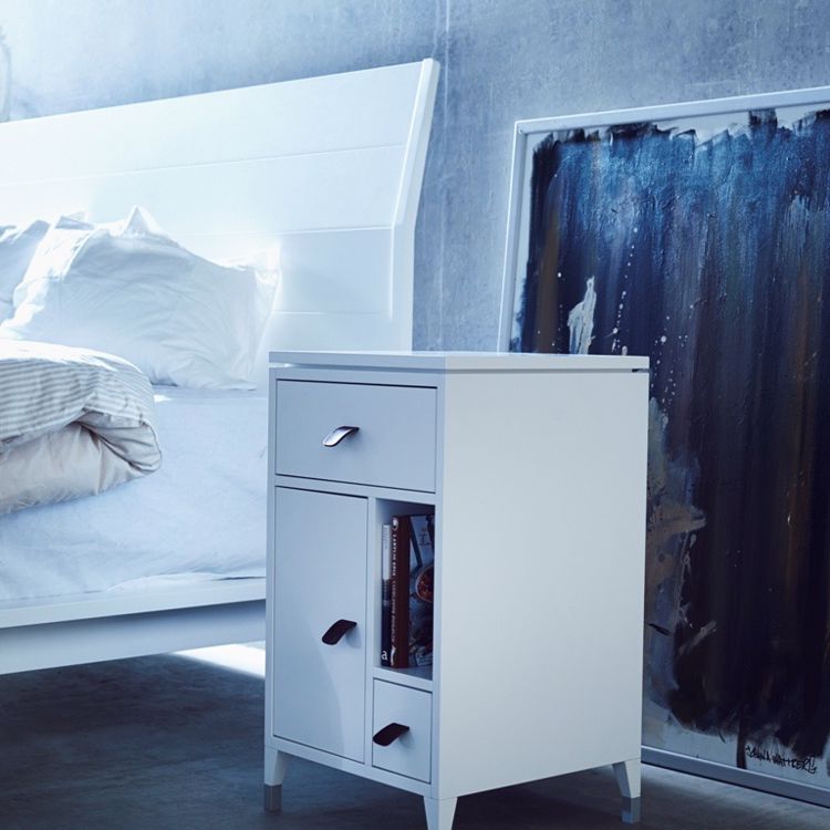 Abisko Sängbord Vit Miljö 2