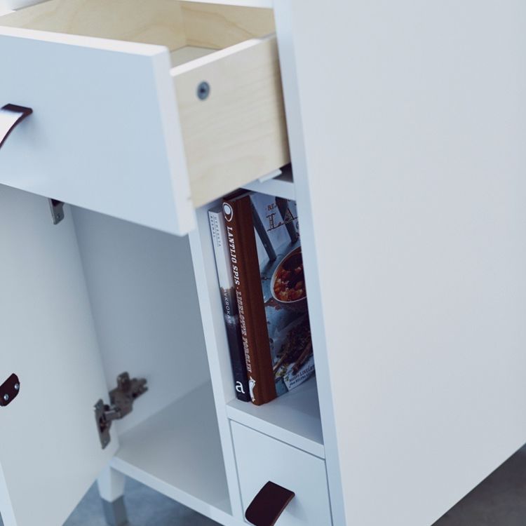 Abisko Sängbord Vit Miljö 1