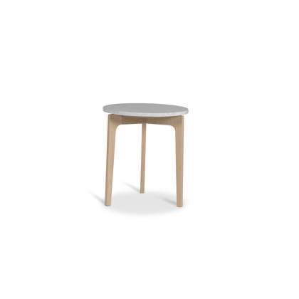 White Pigmented Lacquered Oak, Marble Top