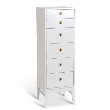 Light Grey Lacquer with Limestone Top